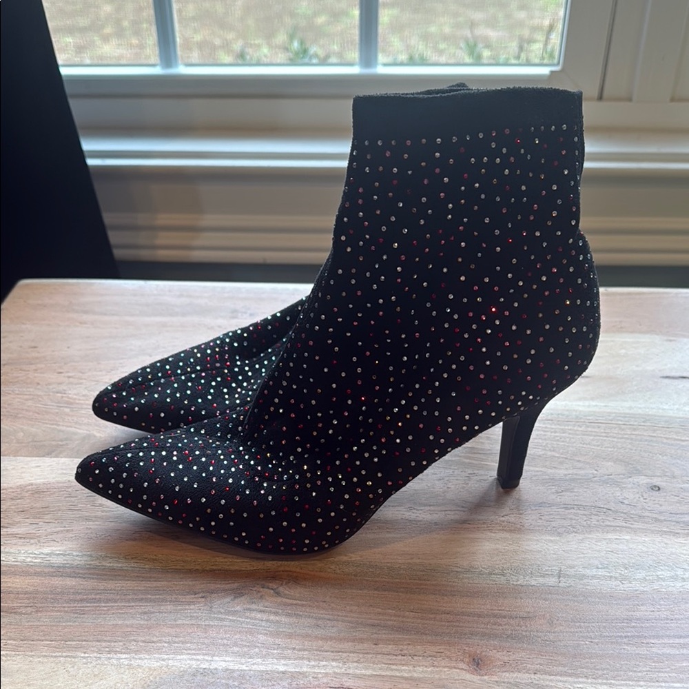 Black Studded Ankle Boots